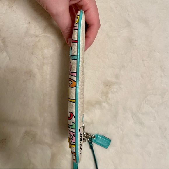 Coach Poppy Colorful Wristlet - Picture 9 of 9